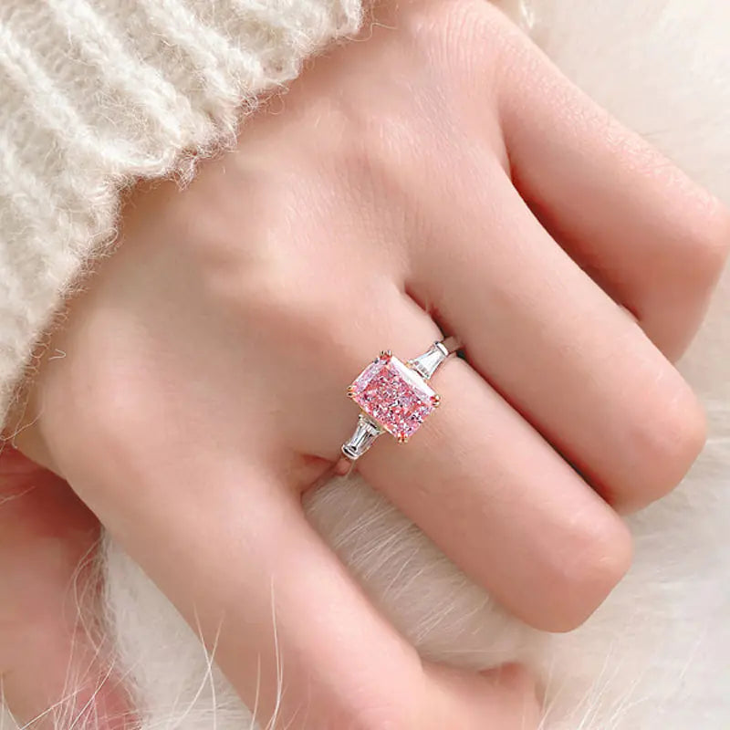 S925 Sterling Silver Women's Zircon Ring