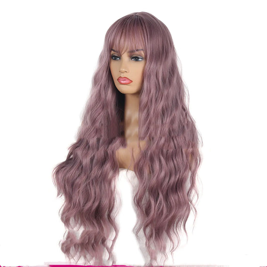 European and American Split Bangs Chemical Fiber Wig