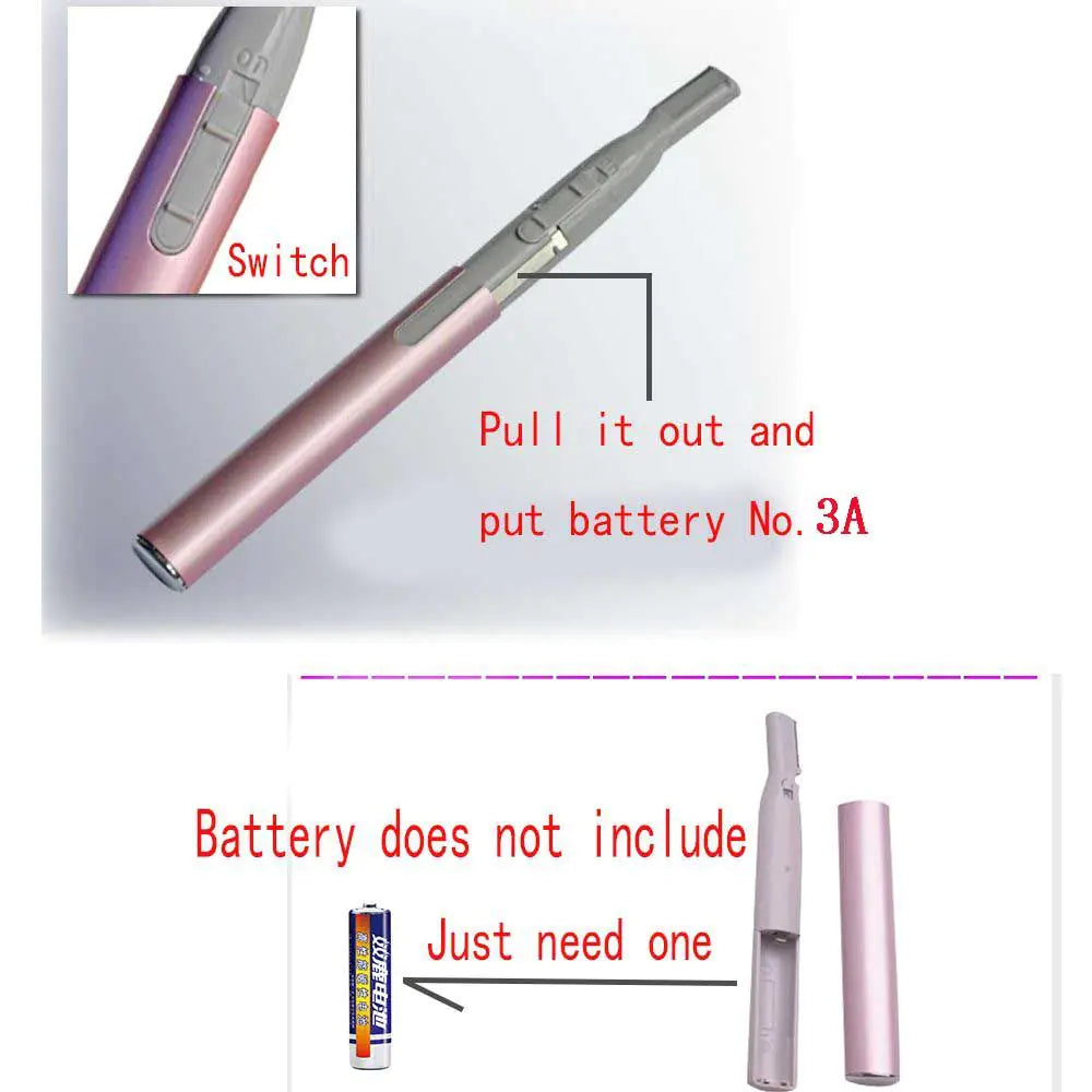 Women's Portable Electric Face and Body Hair Remover