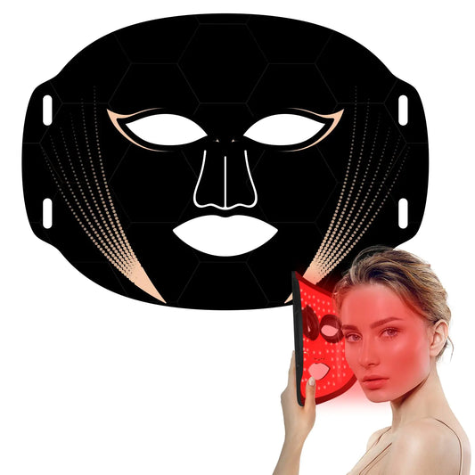Red Light Therapy Mask for Face Blue Red Infrared Photon Light Therapy Facial Skin Treatment Mask LED Face Mask Beauty Skin Care Tools 7 Colors-288 LEDs