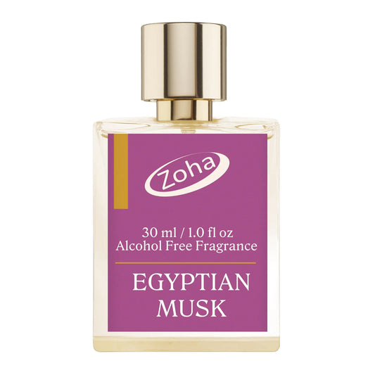 Zoha Egyptian Musk Oil Perfume for Women & Men Roll On Perfume Oil and Egyptian Perfume Spray Alcohol Free Skin Moisturizing Egyptian Oil Perfume