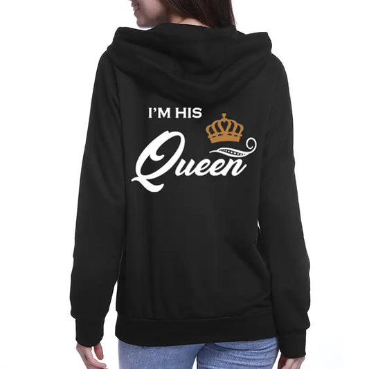 His Queen Her King Couple Hooded Sweatshirt